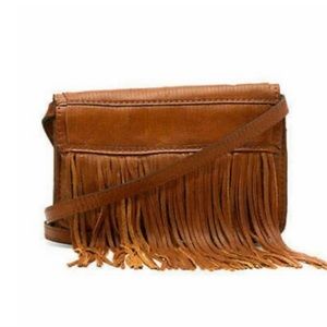 Patricia Nash  Torri Crossbody Tan Fringe Handbag Clutch